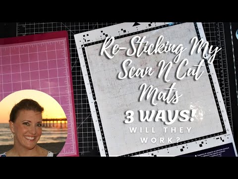 Re-sticking my Scan N Cut Mats 3 Ways | Will it Work?
