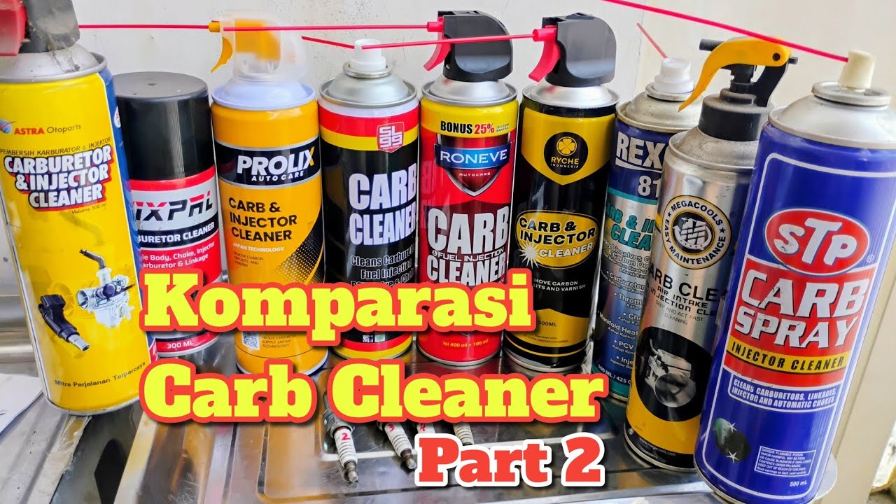 ⚗️Perbandingan carb cleaner Ryche STP Roneve Rexco 81 SL99 Megacool Prolix Astra Otopart