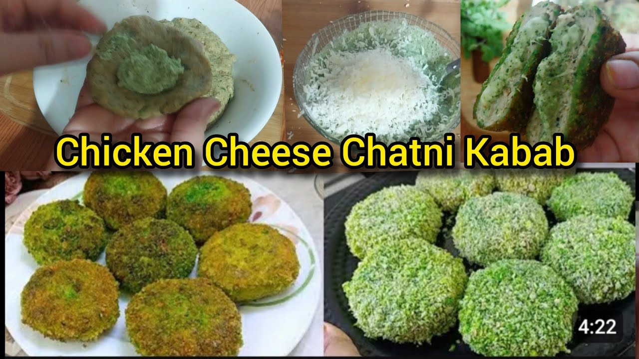 Chicken Cheese Chutney Kabab | Crispy Outside Cheesy Inside | Hara Bhara Chicken Kabab 