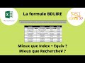 Excel  la formule bdlire  mieux que index  equiv et recherchev 