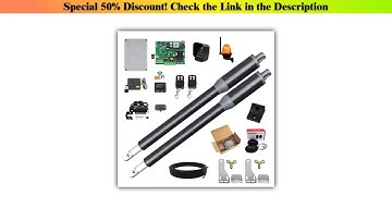 Hot Picks Aluminum Shell Automatic Gate Opener for Gates up to 12 Feet Long and 550 LBS for Dual Sw