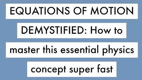 EQUATIONS OF MOTION PRACTICE PROBLEMS, & EXAMPLES | A level physics