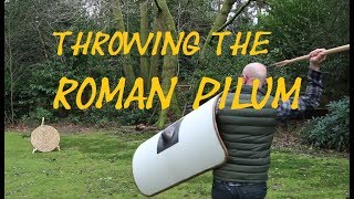 Roman Pilum Throwing - Javelin & Shield Roman Army Style