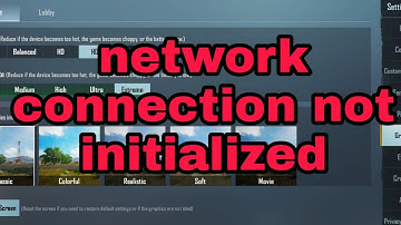 BGMI Fix Network connection not initialized problem Solve in Battlegrounds Mobile India