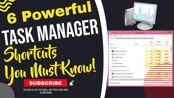 6 Powerful Task Manager Shortcuts You Must Know! 🚀