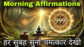Morning Affirmations | Listen every morning and see miracles | the power of universe | thanks uni...