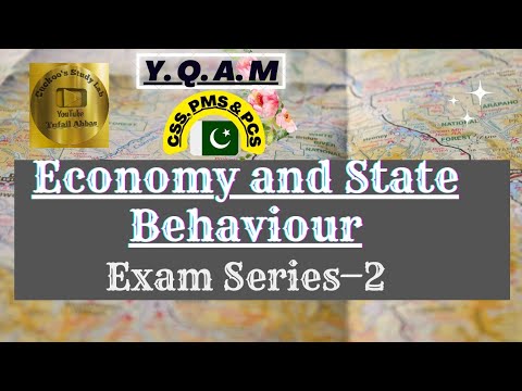 Economy and State Behaviour|CSS 2022|IR-1|Exams Series Special|