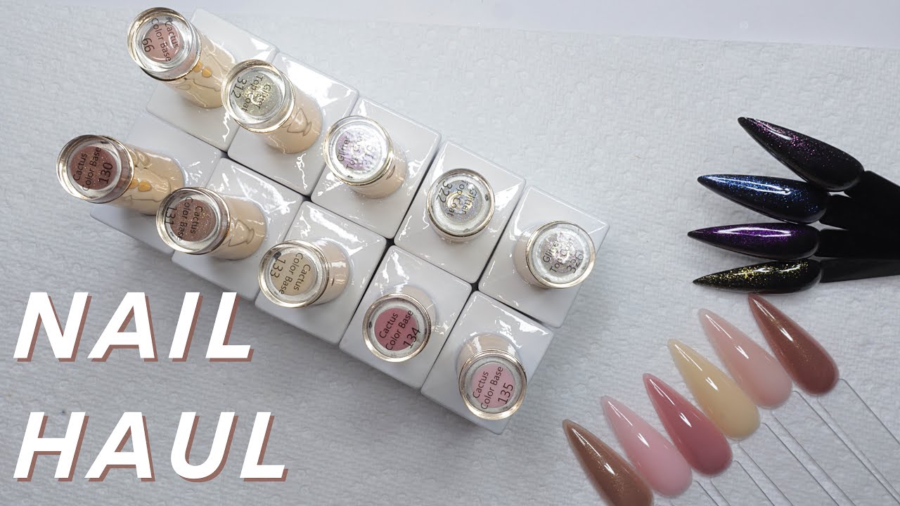 Nail Supplies & PR Haul Gel Polish Color Bases, Efile & More