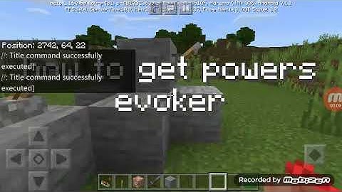 how to get powers evoker in minecraft command creation