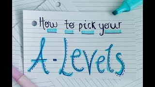 5 ways to pick your A level subjects! // StudyWithBelle