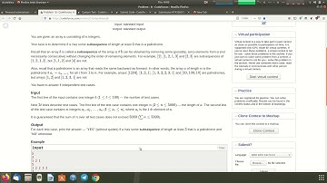 Codeforces 1324-B-Yet Another Palindrome Problem