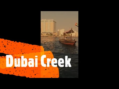 Dubai creek ferry journey November 2019