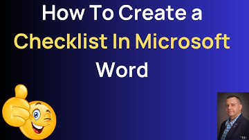 How To Create a Checklist in Microsoft Word