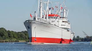 The "White Swan of the South Atlantic" – Cap San Diego in the Kiel Canal