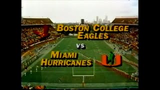 1984-11-23 Boston College Eagles vs Miami Hurricanes