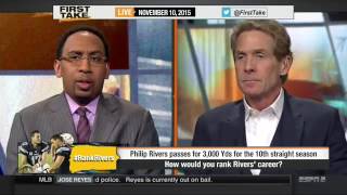 Espn First Take 11102015 Philip Rivers smashes franchise records in close loss