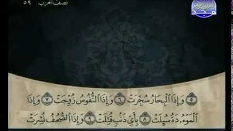 سورة التكوير كاملة الشيخ القارئ علي الحذيفي