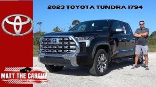2023 Toyota Tundra 1794 combines Western flare with luxury - my favorite trim. Review and drive.
