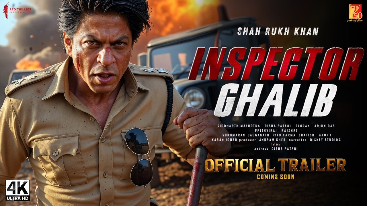 INSPECTOR GHALIB - Trailer | Shah Rukh Khan | Deepika Padukone | Atlee Kumar | New Movies 2025