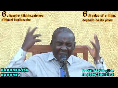 Pr Kayitare Jean Baptiste Ibishashi By Umuriro W Urukundo Rw Imana Youtube