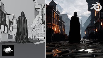 Creating a DETAILED Medieval Village in Blender