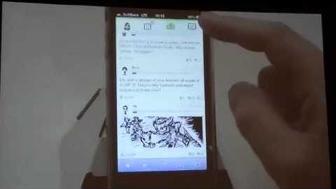 Nintendo Miiverse- iPhone Official Video- GDC Footage