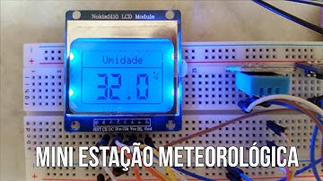 Mini estação meteorológica feita com Arduino