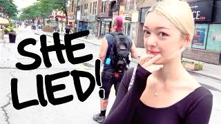 Young Montreal Lady Lies to Miss Kadie About Being Vegan.