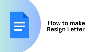 How to make a resign letter on Google Docs - Step-by-Step Guide: Google Docs How to make a resign letter on Google Docs - Step-by-Step Guide: Google Docs