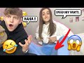 I PEED MYSELF PRANK ON BOYFRIEND *CUTE REACTION*