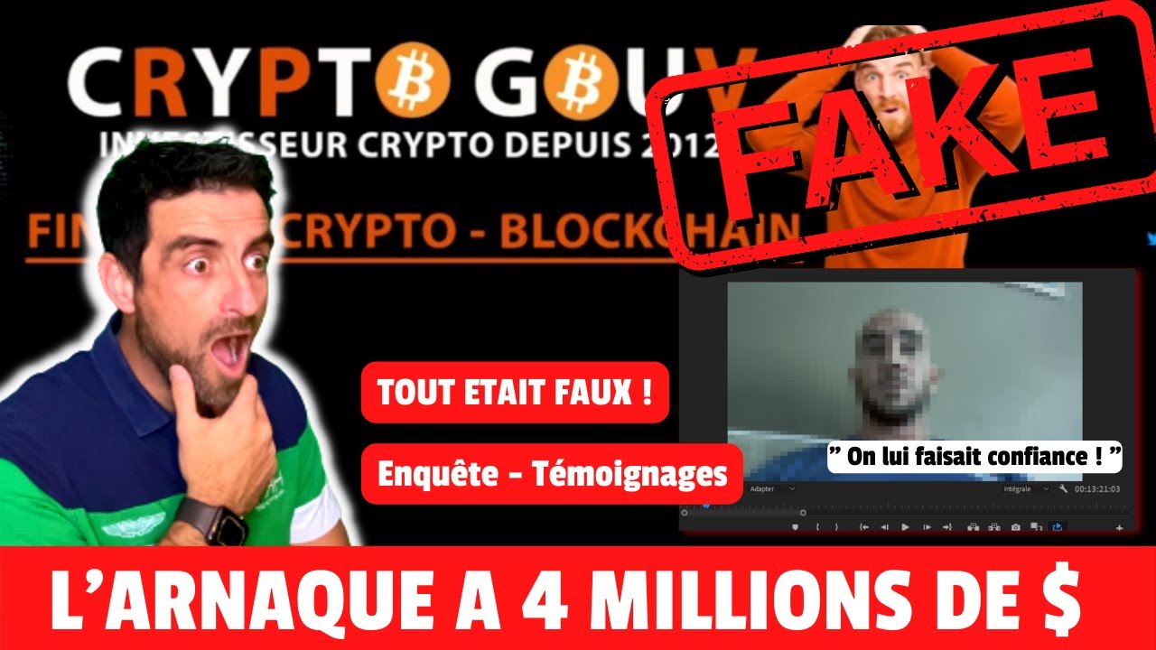CRYPTO GOUV ❌ YOUTUBEUR SCAM sa COMMUNAUTE 4 MILLIONS de Dollars ENVOLES 😨