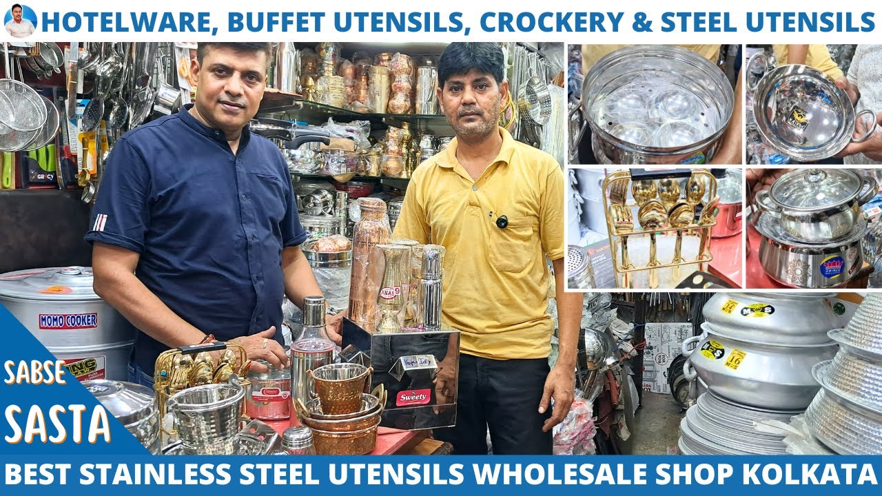 Stainless Steel Utensils Wholesale Shop in Kolkata | Best Price Hotelware & Kitchenware