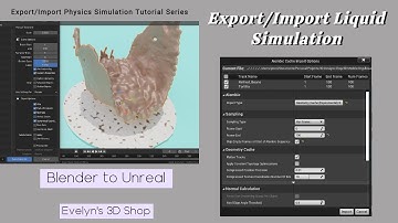 Export/Import Liquid Physics Sim (ABC File) Blender to Unreal Engine Tutorial (+ Tips)