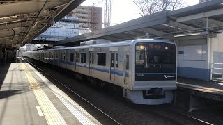 小田急 3000形 3086F 快速急行 新宿行き 鶴間駅 通過