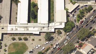 Raw video: Police at James Lick HS in San Jose following stabbing