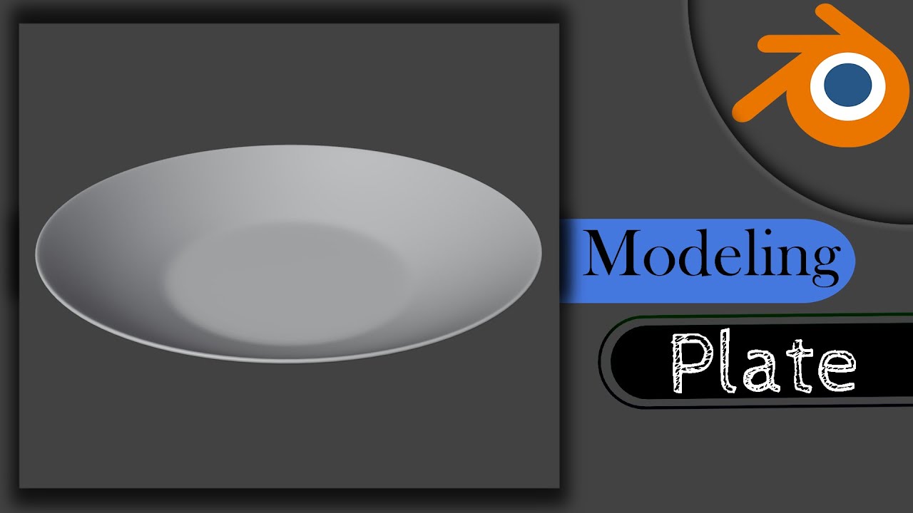 last en million landdistrikterne Let's Modeling ❝ PLATE ❞ in Blender 3.1 ➤ Real-Time 3D Beginners Tutorial .  - YouTube
