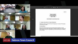 Hebron Town Council - May 21, 2026