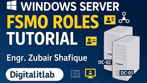 Transfer and Seize FSMO Roles in Windows Server 2022 | GUI Step-by-Step | AD Fault Tolerance Lab