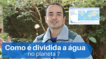 Como é a distribuição da água doce no planeta?