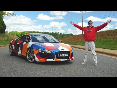 I Vinyl Wrapped My Gated Manual Audi R8 On A 200 Budget 