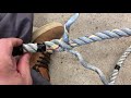【漁師】変形のサツマを教えてもらった(Eye splice)