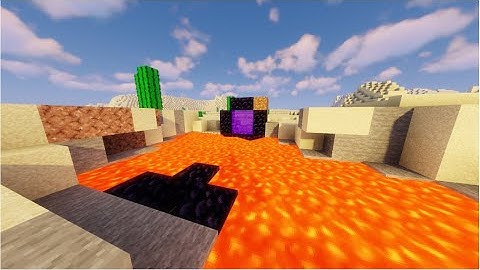 How to speedrun a nether portal using a lava pool (Minecraft)