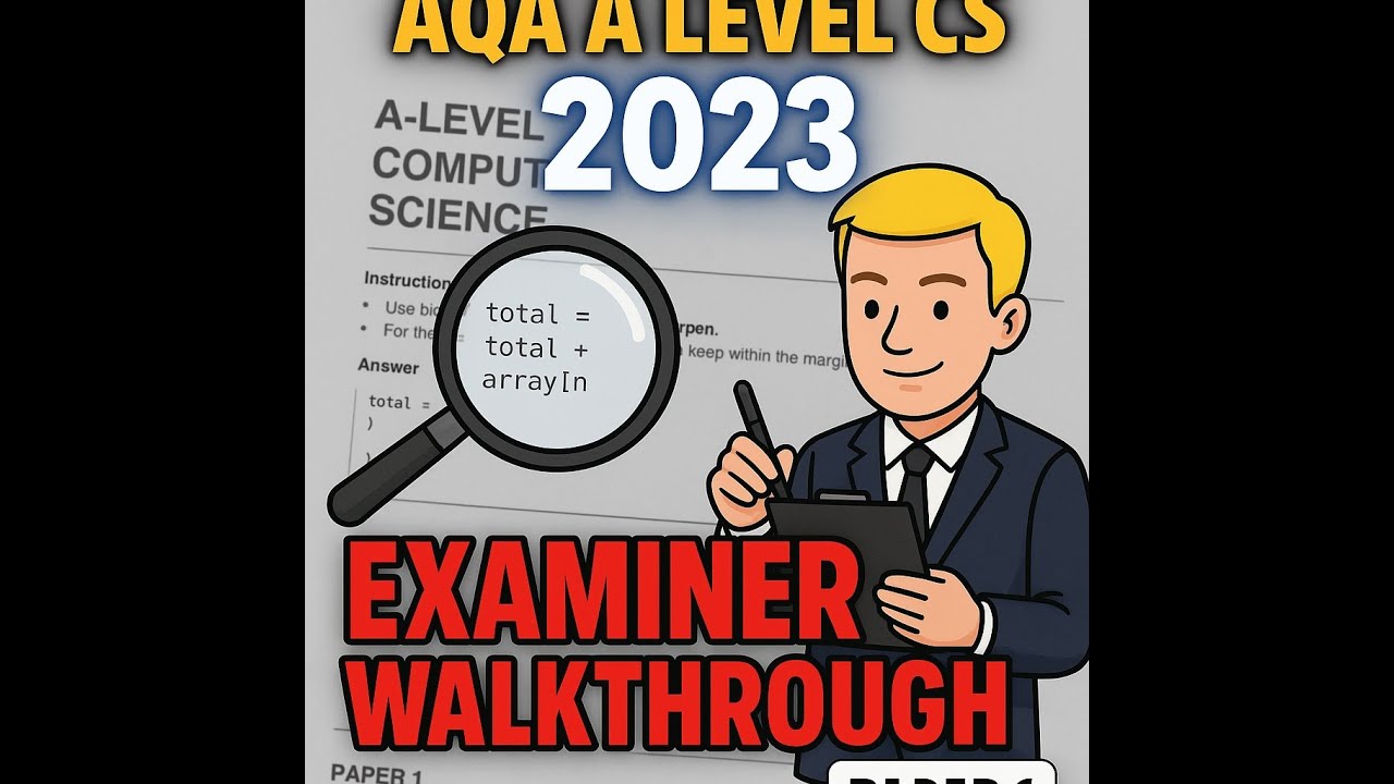 AQA A level Computer Science Paper 1 2023 - Walkthrough with Examiner ...