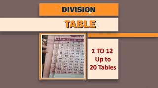 DIVISION TABLE screenshot 2