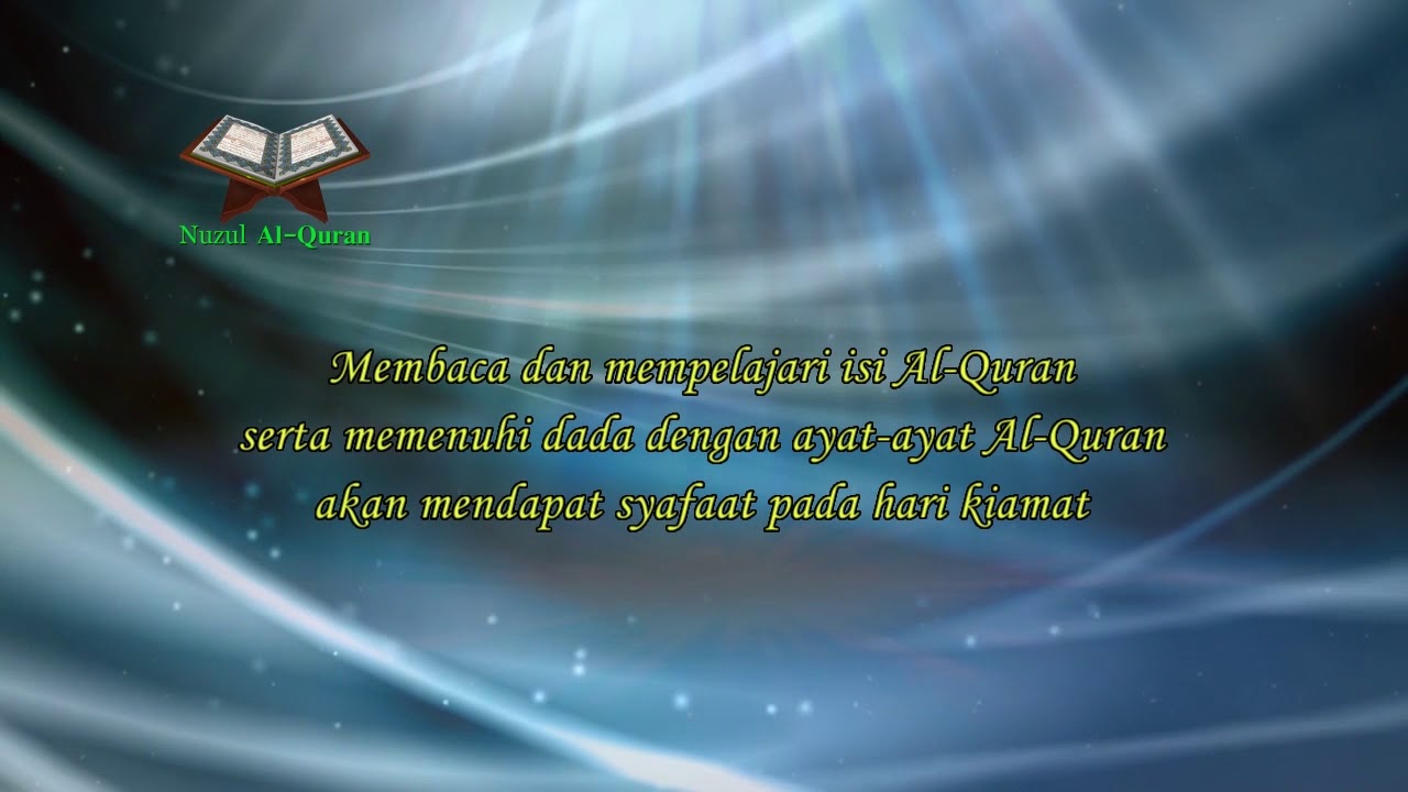 Ucapan Nuzul Al Quran 1439h 03 Youtube