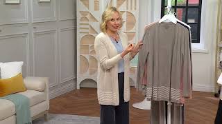 Barefoot Dreams CozyChic Ultra Lite Pointelle Cardigan on QVC screenshot 2