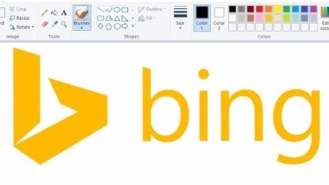 How to draw BING LOGO in MS Paint