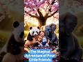A heartwarming cute children's adventure story about four little friends🐼🐘🐶👼🏻