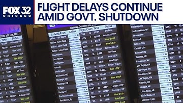 Travelers continue to face flight disruptions amid government shutdown