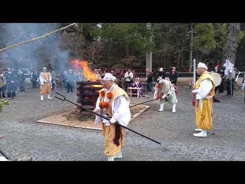 buddhist ritual 柴燈護摩 (木山寺会陽 2024-02-18)